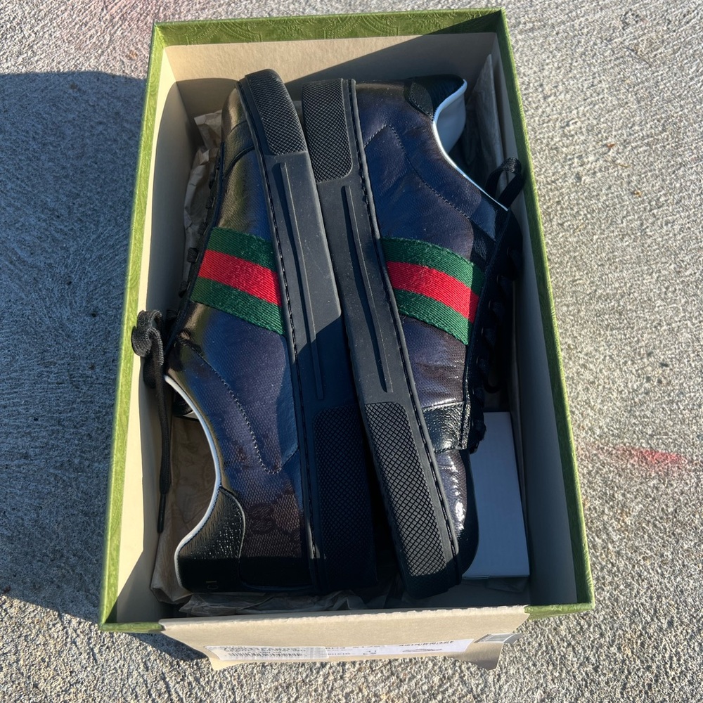 Gucci Men’s Ace GG Crystal Canvas’